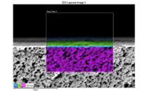 EDS overview of the first sintered interface
